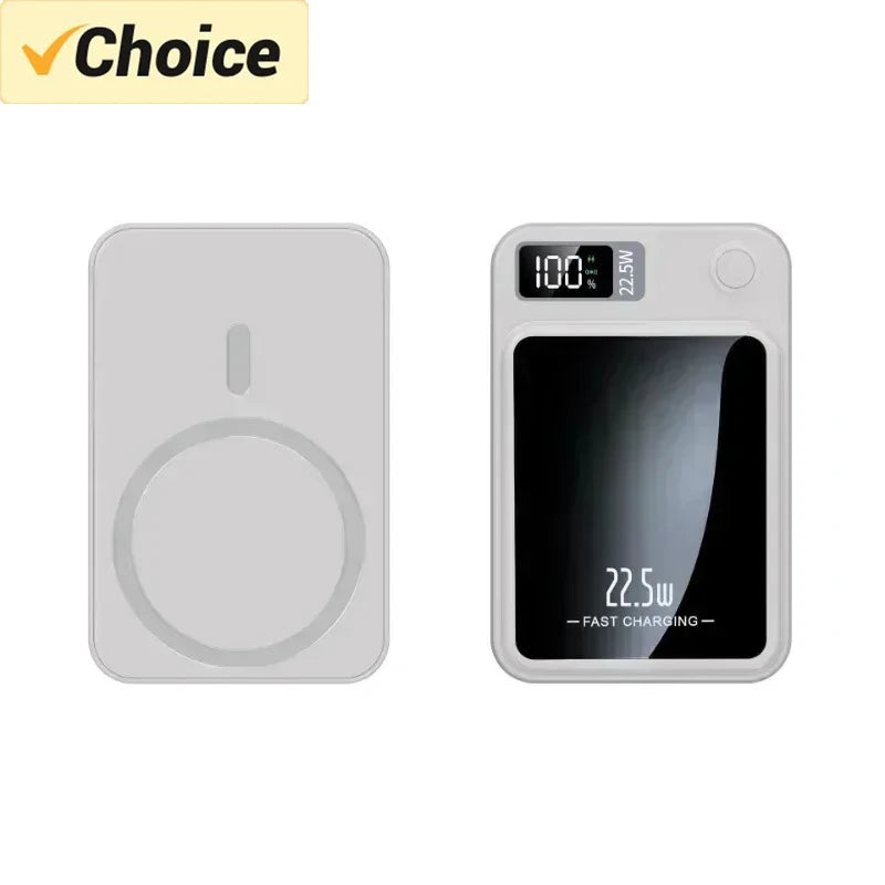 2024 New magnetic power bank 50000mAh large capacity wireless fast charging suitable for iPhone12 13 14 15 Huawei Xiaomi Samsung