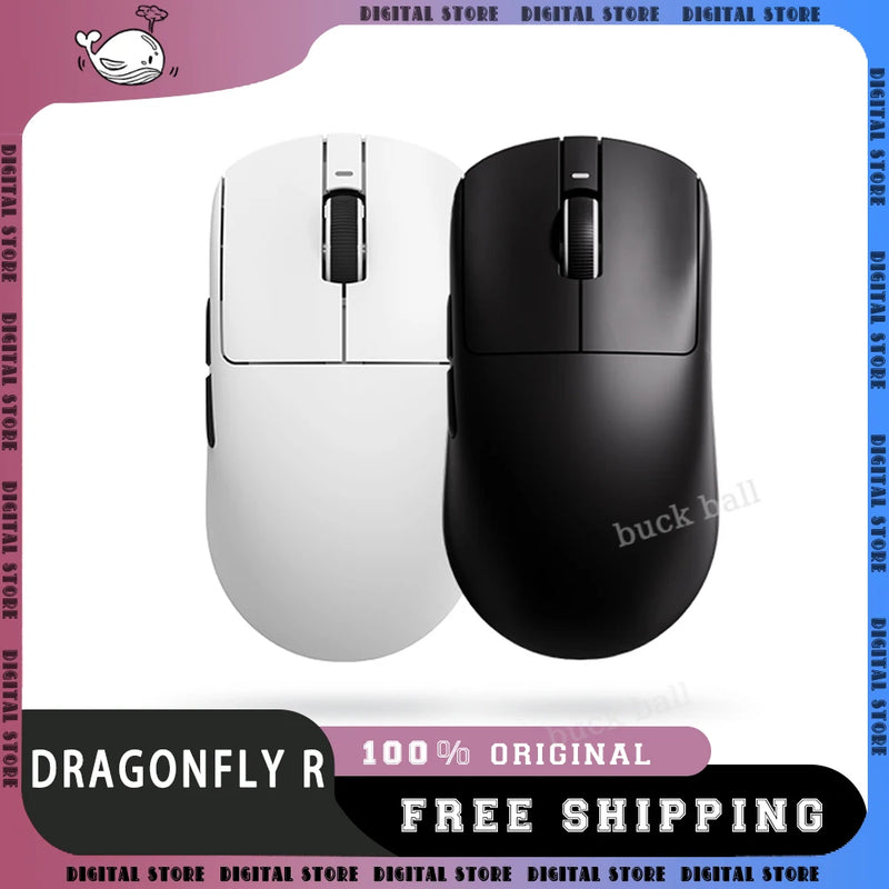 New VXE Dragonfly R1 Series 2.4G Wireless Mouse R1 Pro Max Mice Lightweight PAW3395 SE FPS Gamer Mouse For Win Mac Linux Gifts