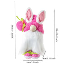 Easter Faceless Gnome Rabbit Doll Cartoon Home Easter Ornament Bunny Doll Easter Party Gifts