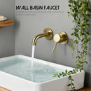 Bagnolux Wire Drawing Gold Concealed Basin Bathroom Faucet Brass Round Hole Water Outlet  Bathroom Hotel Decoration Faucet