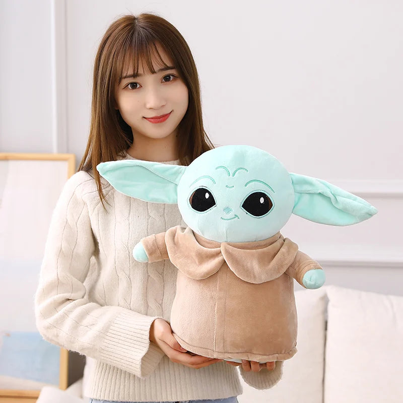 18-48cm Big Size Disney Star Wars Anime Yoda Grogu Mandalorian Figure Yoda Baby Dolls Model Stuffed Cartoon Yoda Kid Toy Gifts