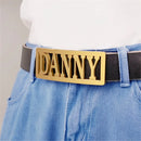 Customized Name Oval Belt Buckle for Men Women Vintage Jewelry Father's Day Gift Stainless Steel Letters Belt Buckle Best Man