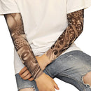 New Flower Tattoo Arm Sleeves Seamless Outdoor Riding Sunscreen Arm Sleeves Sun Uv Protection Arm Warmers For Men Women