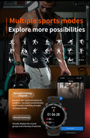 2026 New T-REX3 Outdoor Smart Watch Men 1100mAh Large Battery Bluetooth Call Compass 1.7-inch LED Flashlight Waterproof Watches