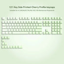 Gradient Purple Double Shot PBT Keycaps Cherry/OEM Profile 136 Keys Side Printed Keycaps for Gateron Cherry MX Switches Keyboard