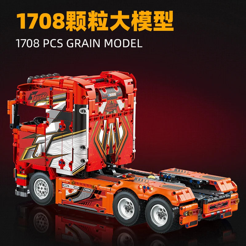 IN STOCK MOC Technical Remote Control Heavy Truck Building Blocks Bricks Assembling Model Toys for Children Gift Set