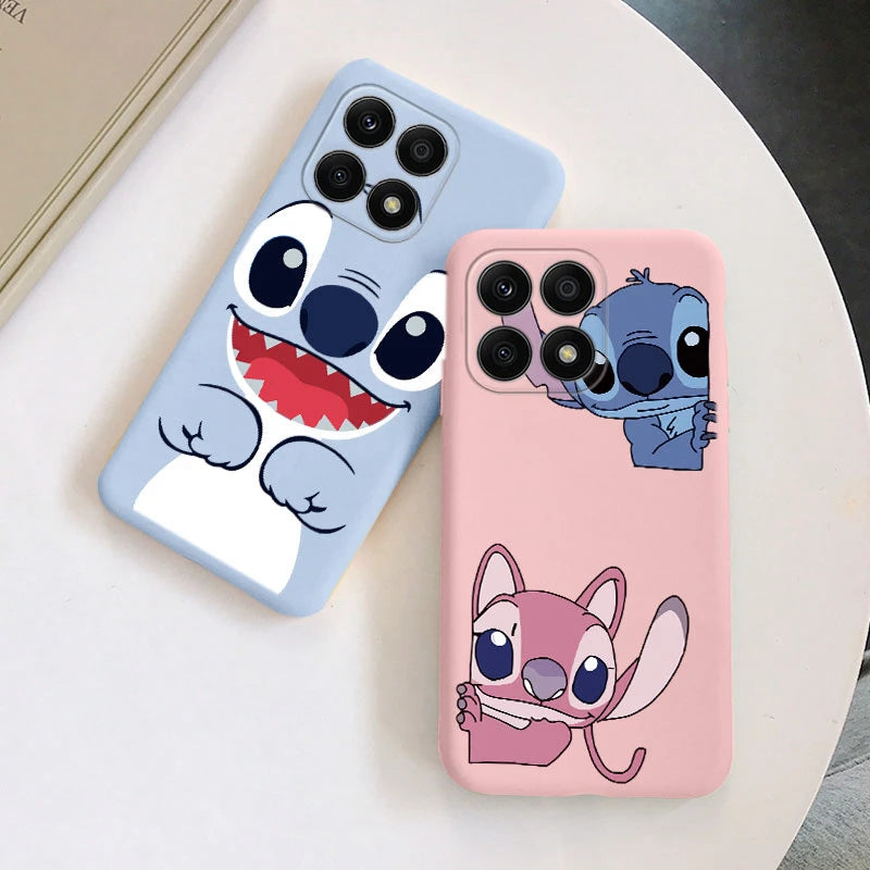 For Honor X6 X6S Stitch Baby Cute Phone Case Soft Silicone Shockproof Cover Couple Lilo Stitch Angel Capa For Honor X 6 Shell