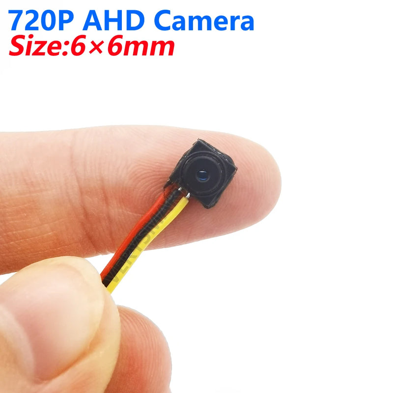 Super Small Mini AHD 720P Camera Size 6x6mm Micro Small Indoor CCTV Video Audio Camera for HD AHD DVR System