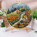 3D Handmade Embroidery Kit Junior Newbie Handcraft Creativity Embroidery Diy Warm House Material Pack, Mother's Day, Birthday, H