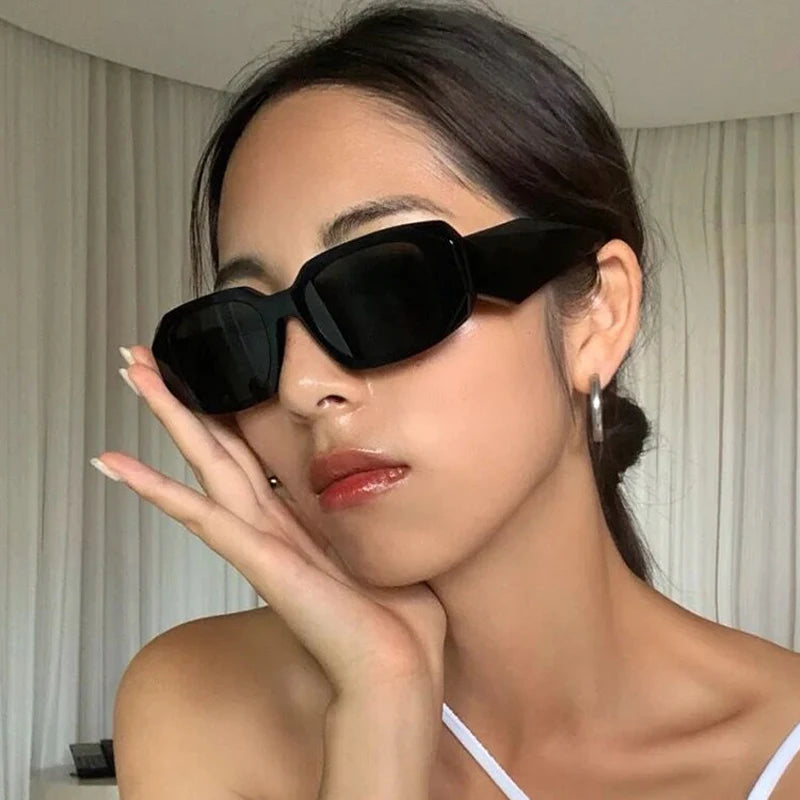 2023 Fashion Luxury Sunglasses Women Brand Design Square Vintage Sun Glasses Female Travel Casual Gradient Retro Gafas De Sol