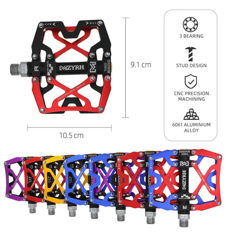 Bicycle Pedals Ultralight Aluminium Alloy Anti-Slip CNC BMX MTB Road Bike Pedal Cycling Sealed Bearing Bike Pedals