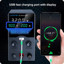 Wanptek Labornetzteil 30V 5A 30V 10A 60V 5A 120V 3A Einstellbar mit USB-Ausgangsanzeige Labor-Tisch-Gleichspannungsnetzteil