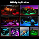 RGB LED Rock Lights 4/6/8 In 1 Car Chassis Light For Jeep Off-Road Truck Boat Music Sync Bluetooth APP Control Undergolw