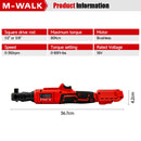 M-WALK Cordless Electric Wrench, Right Angle Ratchet Wrench, Removal Screw Nut ,Car Repair Tools, For Milwaukee 18V Battery Pin