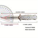 Quick-Open Tactical Folding Knife with 5CR15MOV Blade, Stainless Steel Handle & Waist Clip - Perfect for Outdoor Rescue & EDC