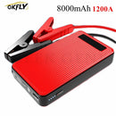 GKFLY Neuer Auto-Starthilfegerät 12000mAh Tragbares Auto-Starthilfegerät Starthilfe 12V Anlasser Notfall-Booster