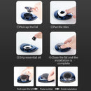 SEAMETAL Solar Car Air Freshener Essential Oil Diffuser EP Solar Energy Sensor Rotation Automatic Fragrance with Number Plate