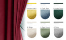 Luxury Velvet Blackout Curtain [1 Panel] Soundproof Room Darkening Drapery Heavyweight Soft Window Panel for Bedroom & Theater