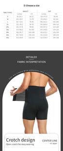 Shaper Shapewear Control Pants for Men Fitness Waist Trainer Corset Body Shaper Padded Panties Slimmer Thigh Breathable Slimmer