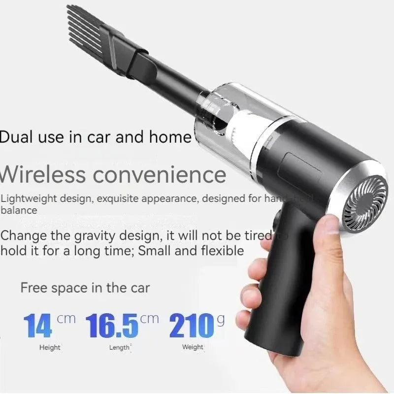 Wireless Vacuum Cleaner Portable 9000Pa Strong Suction Dust Catcher Cordless Handheld Wet Dry Vacuum Cleaner Air Duster for Car
