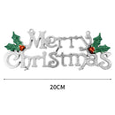 New Merry Christmas Letter Hanging Sign Xmas Tree Door Window Pendant Listing Ornaments New Year Party Home Decoration Supplies