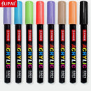 Jupai 1 STÜCK Acrylmarker Stifte Plumones 24 Farben Malerei Schreibwaren Keramik Glas Stoff Graffiti Wasserdicht Wasserbasiert