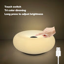 The Donut Halo | Touch-Dimmable Bauhaus Ambient Table Lamp