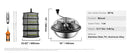 SucceBuy Leaf Bowl Trimmer 16"19"24" Trimmer Bowl Manual Bud Trimmer with Stainless-Steel Blades for Twisted Spin Cut Clear Dome