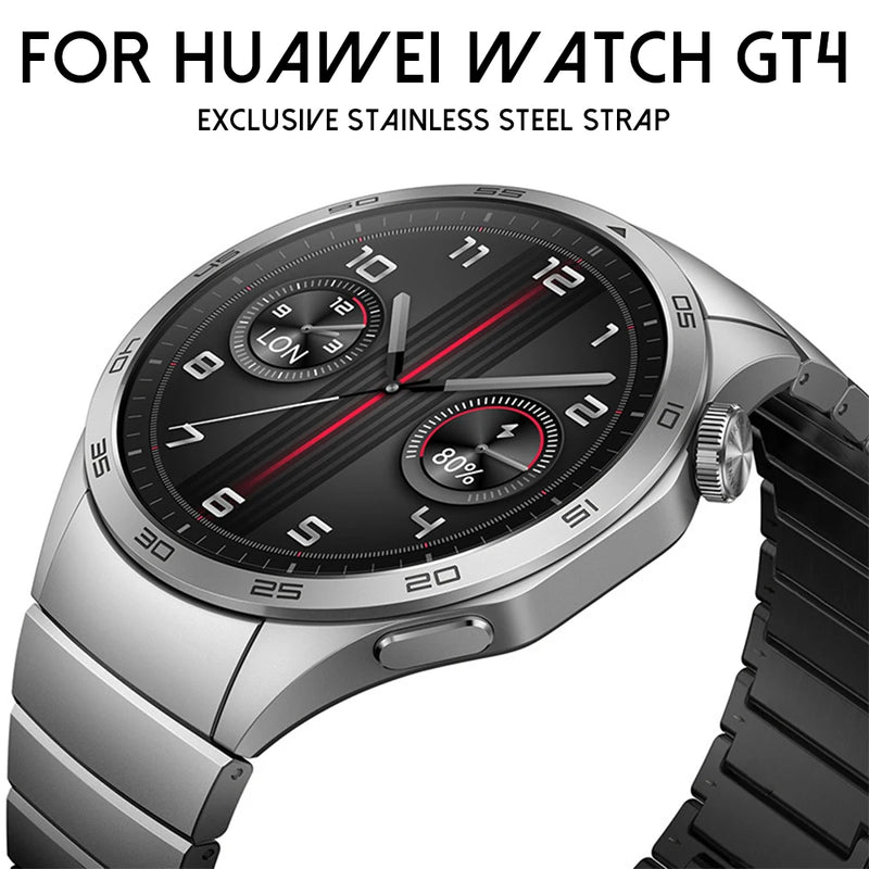 Luxury Exclusive Strap for Huawei Watch GT4 46mm 22mm Stainless Steel Band Correa Quick Release Quick Fit Men's Style Bracelet