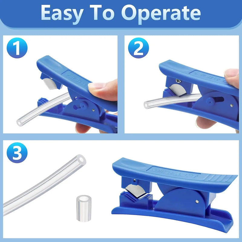3D Printer Filament PTFE Tube Feeding Pipe cutter Tube Accurate Tubing Cutting Tool for Nylon Plastic PVC PU cutting Max 5/8inch