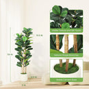 The Evergreen Statement | 5-7ft Artificial Fiddle Leaf Fig Tree