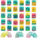 12/24/36Pcs Rainbow Magic Spring Kids Carnival Prizes Birthday Gift Bag Fillers Christmas Thanksgiving Gifts Easter Party Favors