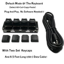 Mini 4-Key Select All Cut Copy Paste Macro Pad Ctrl A X C V Shortcut One Handed Keyboard RGB Gaming Mechanical Keyboard OSU Key