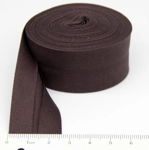 25mm (1“) width Bias Tape 100% Cotton Extra Soft for Baby Cloth Skin-friendly Fablic Bias Binding Tape Ironed Folded 12 yards
