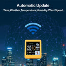 Smart Weather Clock with Electronic Photo Album WiFi Networking Animation Display Desktop Weather Station Automatic Update Ornament
