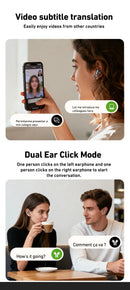 Sliding cover Bluetooth Headphones Wireless Earbuds 30Hrs Playback Earphones AI Translation Headset Clear Sound Noise Cancelling