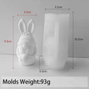 3D Beard Dwarf Easter Egg Silicone Mold Scented Candle Making Supplies Handmade Soap Plaster Ornaments Molds Home Party Decor