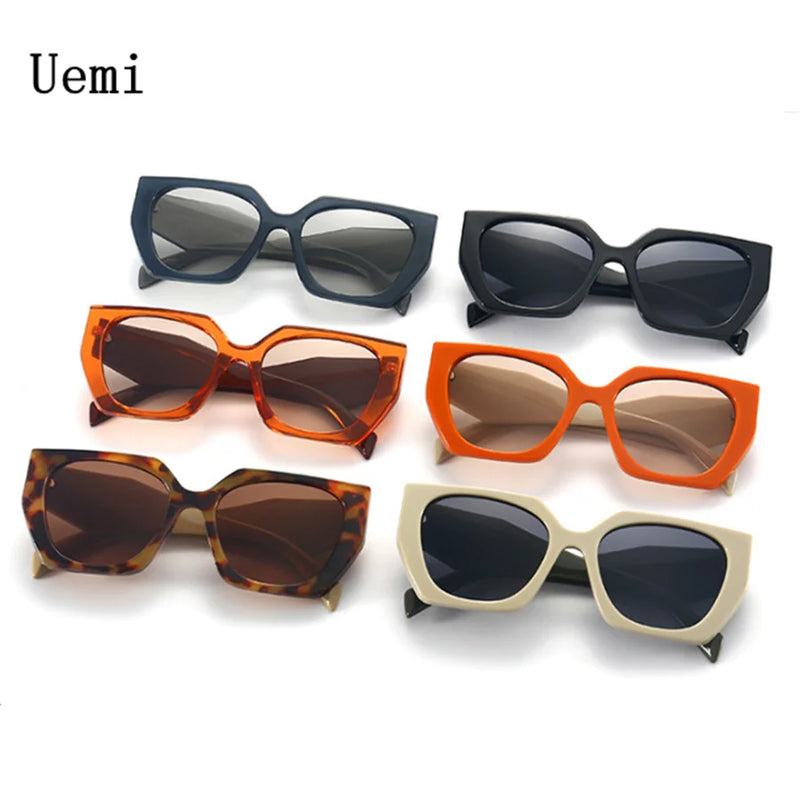 New Retro Designer Oversized Square Sunglasses For Women Men Luxury Brand Fashion Sun Glasses Ins Trending Ladies Shades UV400