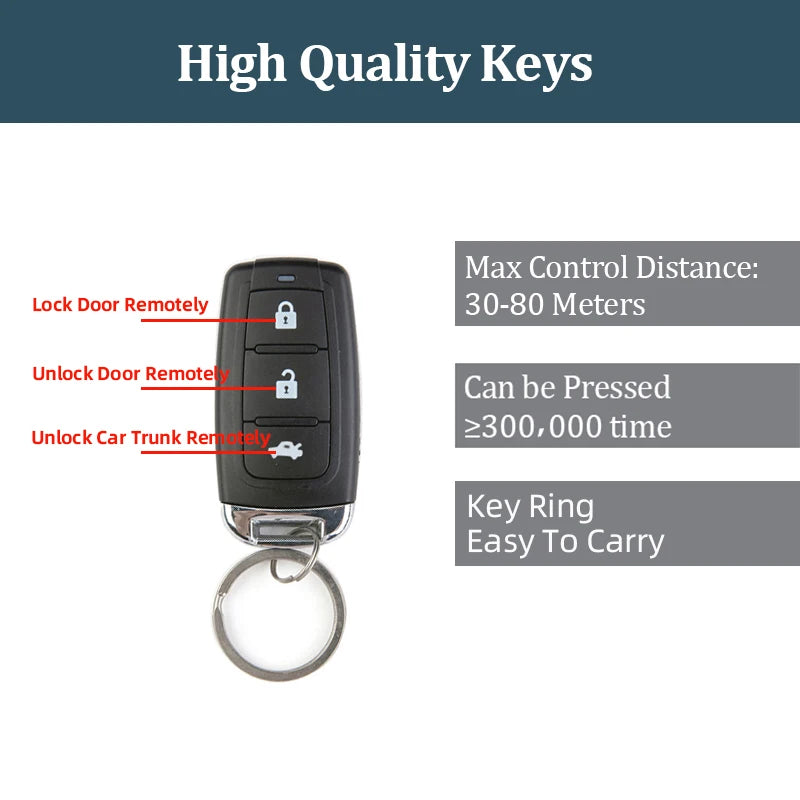 Car Remote Central Door Lock Keyless System Central Locking with Remote Control Car Alarm Systems Auto Remote Central Kit