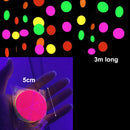 Glow Neon Party Supplies Neon Paper Garland Tassels Triangle Flags Bunting Birthday Party Wedding Black Light Reactive UV Decor