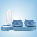 Smart Pet Feeder & Gravity Waterer - Tilted Bowls for Neck Comfort, Automatic Refill - A Perfect Dining Haven for Dogs and Cats