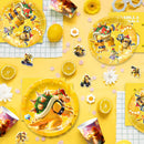 Party Supplies for Bowser Birthday,112pcs Decorations for King Kuppa party Banner,Plates,Cake Toppers,Tablecloths,Backdrop etc.