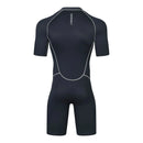 New DEMMET1.5/3M Neoprene Men's Short Sleeve Wetsuit Front Unzipper Snorkeling Surfing Swimsuit Keeps Warm