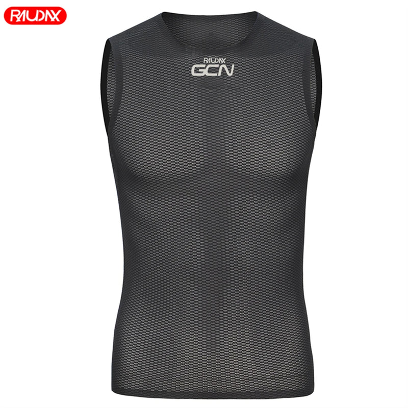Raudax Gcn Cycling Base Layer Vest Sleeveless Quick Dry Cycling Running Mtb Cycling Vest Sleeveless Base Layer for Men and Women