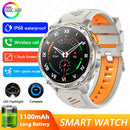 2026 New T-REX3 Outdoor Smart Watch Men 1100mAh Large Battery Bluetooth Call Compass 1.7-inch LED Flashlight Waterproof Watches