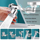1080° Rotatable Extension Faucet Sprayer Head Water Tap Nozzle Universal Bathroom Tap Extend Adapter Aerator 2 Spray Modes