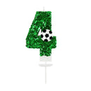 0-9 Numbers Football Cake Candle Kids Sports Theme Football Birthday Party Decoration Favors Cupcake Topper Cake Decor Supplies