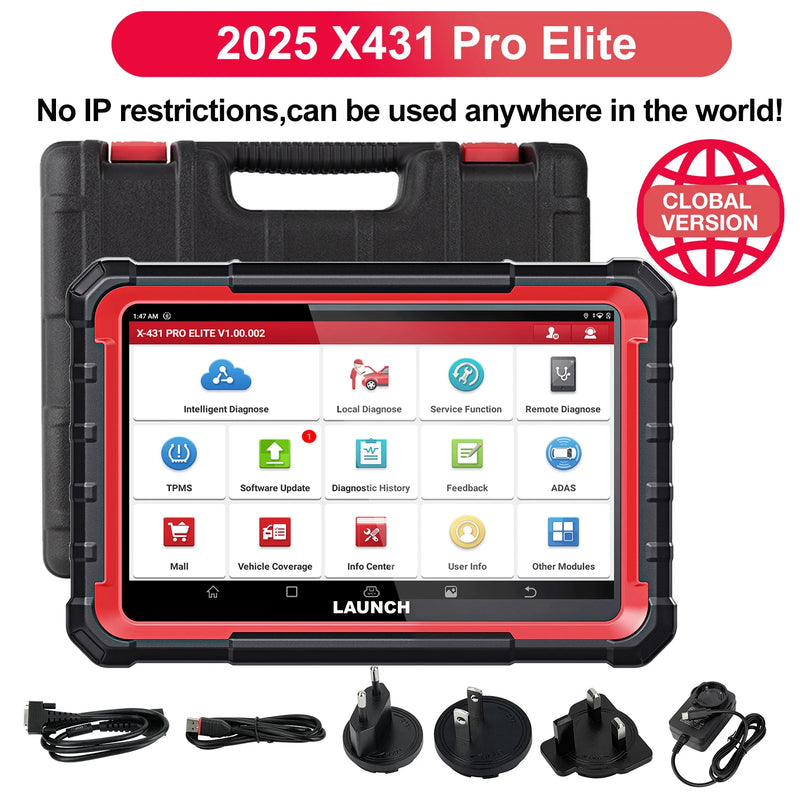 2025 LAUNCH X431 PRO Elite Bidirectional Scan Tool, 37+ Services, ECU Coding, Full System Diagnostic Scanner