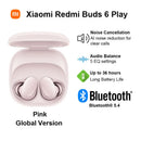 New Xiaomi Redmi Buds 6 Play Wireless Bluetooth Earphone, AI Noise Reduction, BT5.4, Touch Control Wireless Earphone 5 EQ Modes