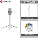 Ulanzi TT88 1.44M Overhead Selfie Stick Phone Tripod with Magnetic Clamp Wireless Remote Extension Tripod for LiveStreaming Vlog